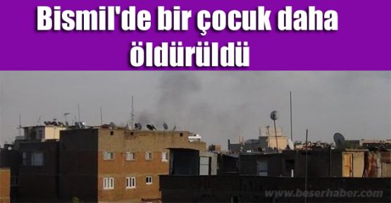 Bismil'de bir çocuk daha öldürüldü