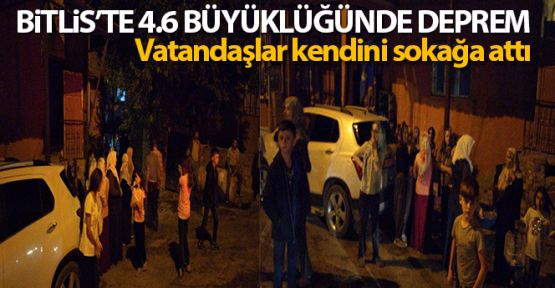 Bitlis'in Hizan ilçesinde 4.6 büyüklüğünde deprem meydana geldi