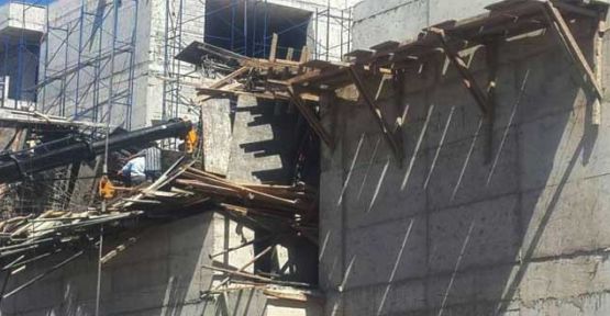 Bitlis'te AVM inşaatı çöktü: 1 ölü 4 yaralı