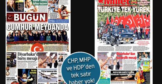 Bugün ve Millet gazetelerinin yayın politikasında keskin değişim