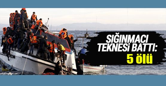 Çanakkale'de sığınmacı teknesi battı: 5 ölü