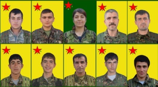 Çatışmalarda yaşamını yitiren 10 savaşçının kimliği açıklandı