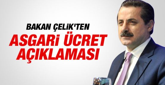 Çelik: 'Asgari ücret 1 Ocak itibariyle 1300 lira olacak'