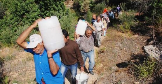 Cenaze yıkamak için bile suları yok