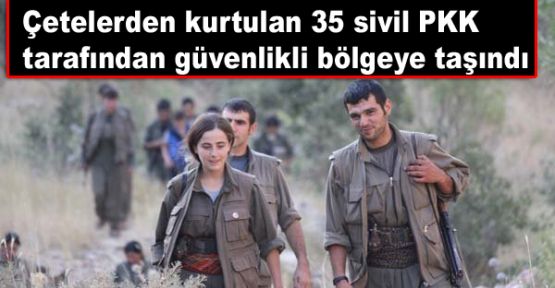 Çetelerden kurtulan 35 sivil PKK tarafından güvenli bölgeye taşındı