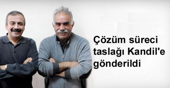 Çözüm süreci taslağı Kandil'e gönderildi