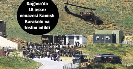 Dağlıca'da 16 asker cenazesi Kamışlı Karakolu'na teslim edildi