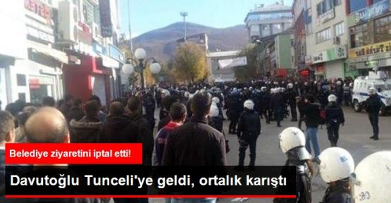 Davutoğlu Dersim Belediyesi ziyaretini iptal etti