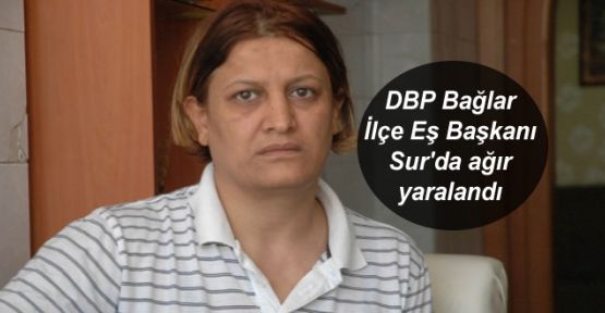 DBP Bağlar İlçe Eş Başkanı Sur'da ağır yaralandı