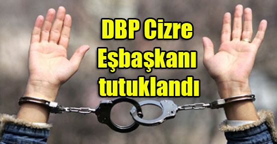 DBP Cizre Eşbaşkanı tutuklandı