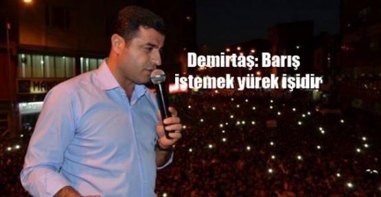 Demirtaş: Barış istemek yürek işidir