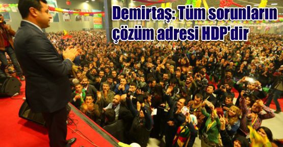 Demirtaş: Tüm sorunların çözüm adresi HDP'dir