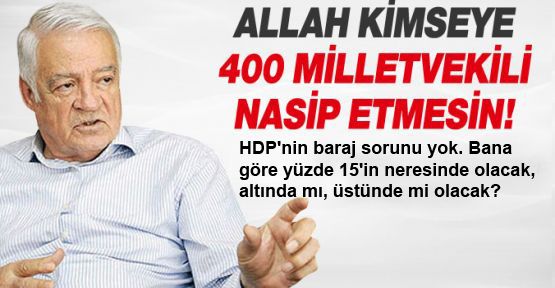  Dengir Mir Mehmet Fırat: 'HDP'nin baraj sorunu yok'