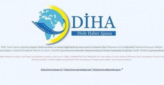 DİHA'ya 16'ncı kez erişim engeli