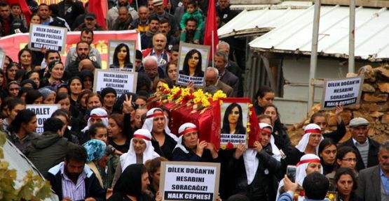 Dilek Doğan kadınların omuzlarında uğurlandı