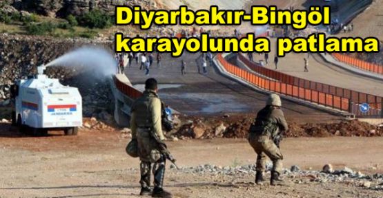 Diyarbakır-Bingöl karayolunda patlama