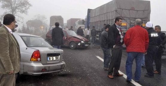 Diyarbakır- Şanlıurfa yolunda 50 araç birbirine girdi