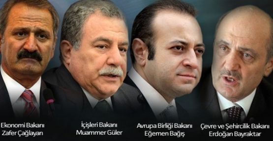Dört bakan hakkındaki fezlekeler seçimden sonra Meclis'e gönderilecek