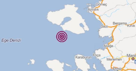 Ege Denizi'nde 3,6 büyüklüğünde deprem
