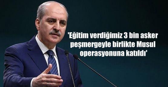 'Eğitim verdiğimiz 3 bin asker peşmergeyle birlikte Musul operasyonuna katıldı'