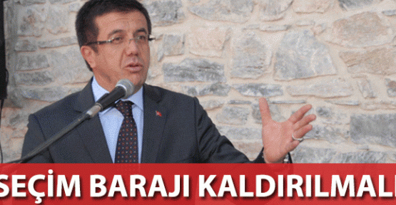 Ekonomi Bakanı Nihat Zeybekci: 'Seçim barajı kaldırılmalı'