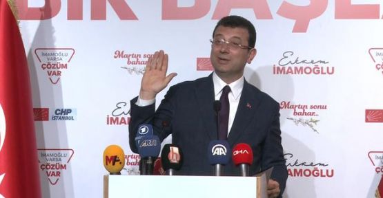 Ekrem İmamoğlu: En büyük mağdur Binali Yıldırım