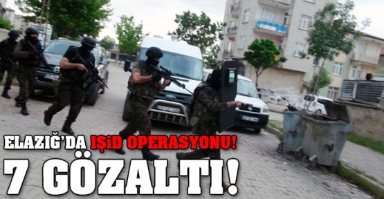Elazığ'da IŞİD operasyonu!.. 7 gözaltı!