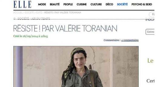 Elle Dergisi PKK Kadınları 'Diren!' başlıklı yazıyla ele aldı
