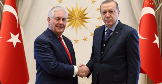 Erdoğan, ABD Dışişleri Bakanı ile 'Rakka'yı konuştu