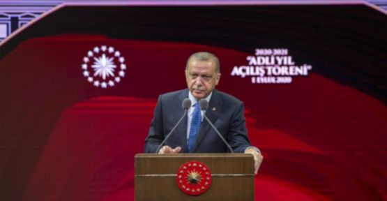 Erdoğan adli yıl açılışında 'avukatlıktan men' düzenlemesi getirileceğini söyledi