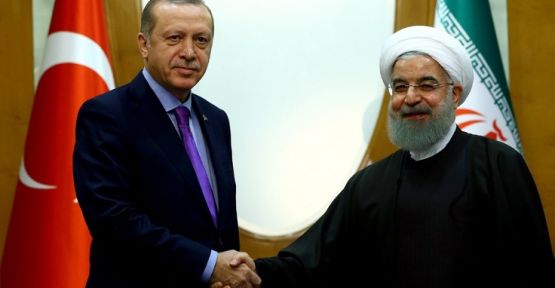 Erdoğan, Ruhani ile Suriye'yi görüştü
