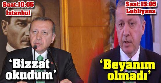 Erdoğan'dan 5 saat arayla 2 farklı açıklama