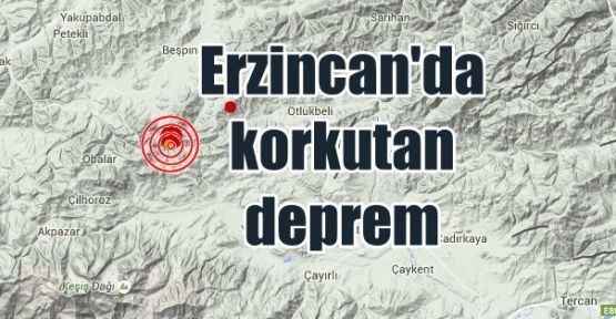 Erzincan'da 4,1 şiddetinde deprem