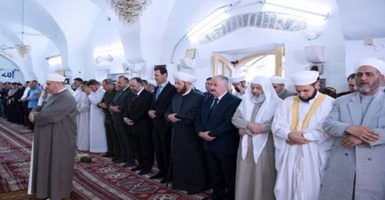 Esad bayram için Şam'dan çıktı