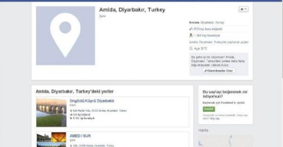 Facebook Diyarbakır'ın da adını değiştirdi