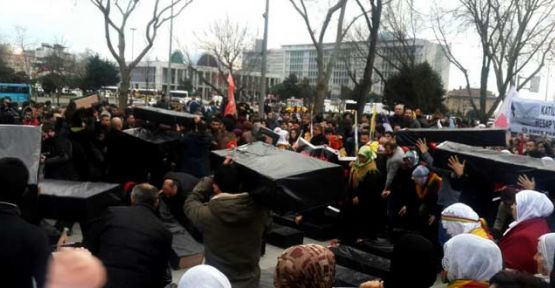 Fatih'teki Roboski yürüyüşüne polis engeli