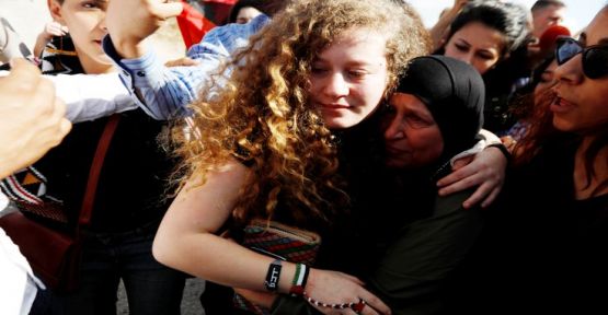 Filistin direnişinin sembol ismi Tamimi serbest bırakıldı