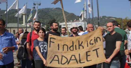 'Fındık için adalet' eylemi başladı