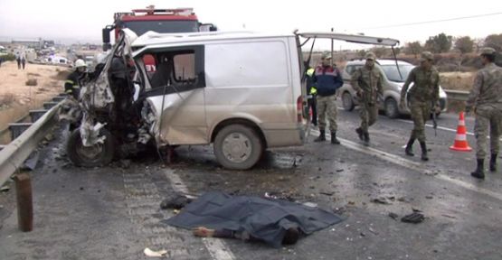 Gaziantep'te kaza: 5 ölü, 3 yaralı