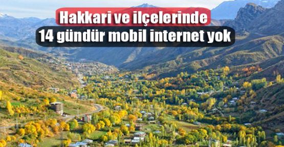 Hakkari ve İlçelerinde 14 gündür mobil internet yok