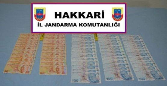Semdinli'de Sahte Para Ele Geçirildi