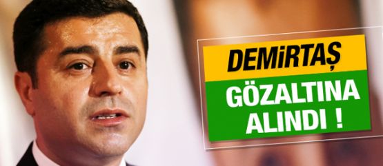 HDP Eş Başkanı Demirtaş gözaltına alındı
