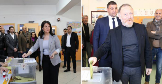 HDP Eş Genel Başkanları Buldan ve Temelli oyunu kullandı
