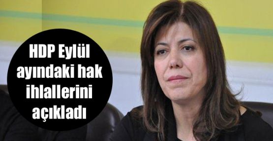 HDP Eylül ayındaki hak ihlallerini açıkladı 
