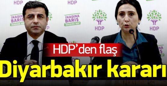 HDP grup toplantısını Diyarbakır'da yapacak