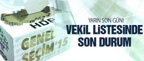 HDP milletvekili adayları listesinde son durum
