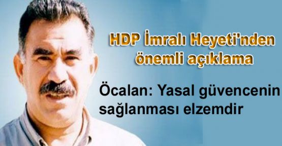 HDP İmralı Heyeti'nden açıklama