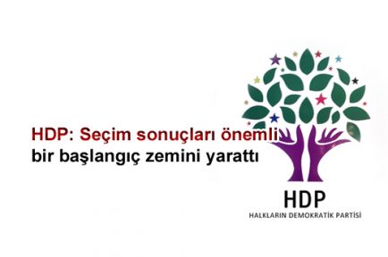 HDP: Seçim sonuçları önemli bir başlangıç zemini yarattı