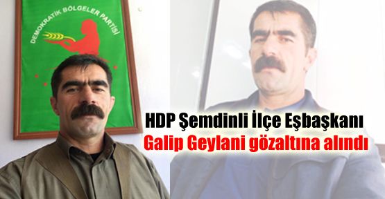 HDP Şemdinli İlçe Eşbaşkanı Galip Geylani gözaltına alındı