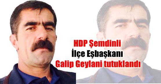 HDP Şemdinli İlçe Eşbaşkanı Galip Geylani tutuklandı
